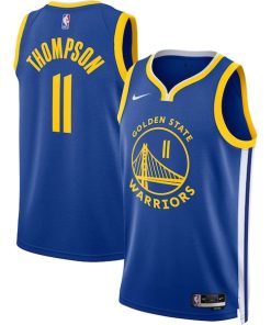 Alternative view of Klay Thompson Golden State Warriors Nike Unisex Swingman Jersey - Icon Edition - Royal/White