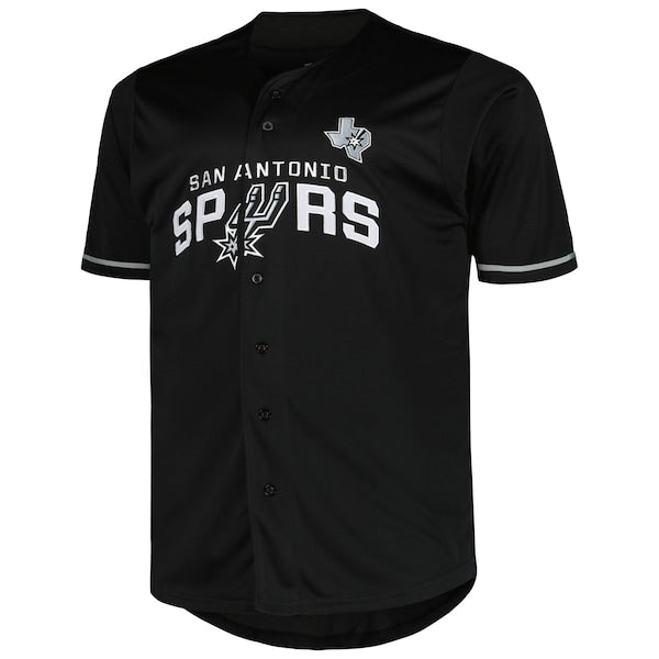 San Antonio Spurs Profile Big & Tall Pop Jersey - Black - Image 2