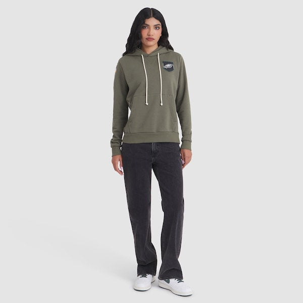 Philadelphia Eagles Nike Women's 2025 Salute to Service Sideline Standard Issue Dri-FIT Hoodie - Olive - Image 2