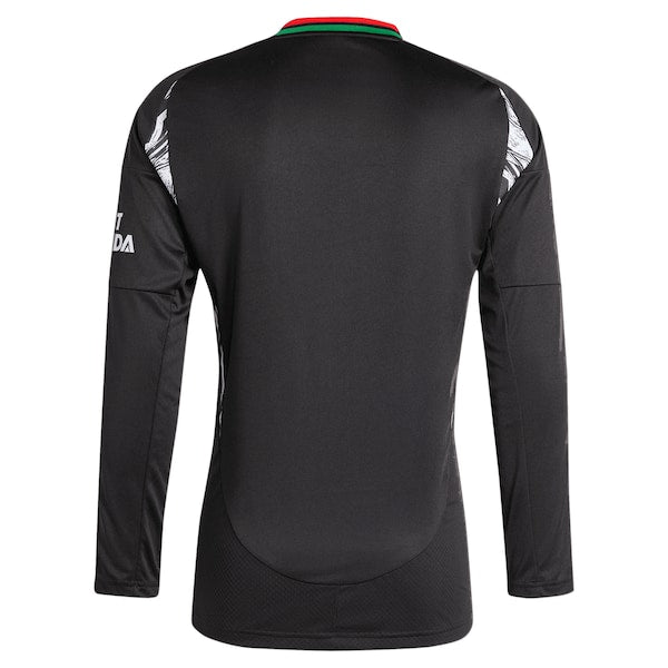 Arsenal adidas 2024/25 Away Replica Long Sleeve Jersey - Black - Image 3
