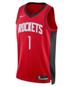 Alternative view of Amen Thompson Houston Rockets Nike Unisex Swingman Player Jersey - Icon Edition - Red