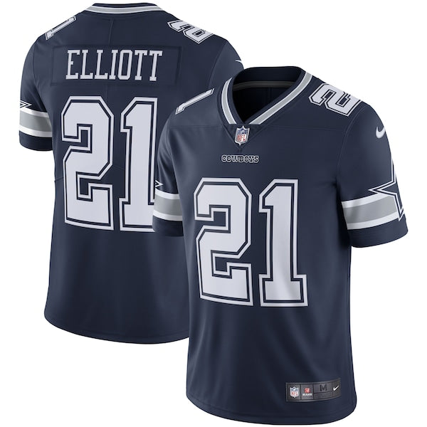Ezekiel Elliott Dallas Cowboys Nike Vapor Limited Jersey - Navy/White - Image 2