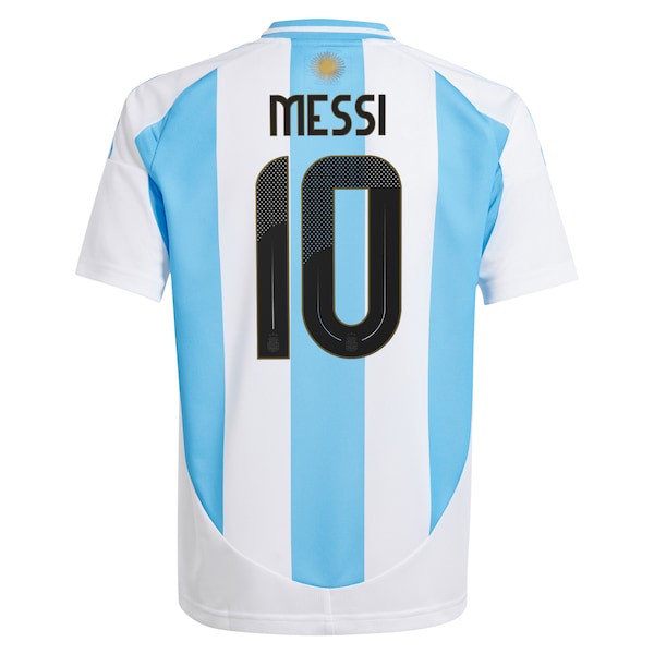 Lionel Messi Argentina National Team adidas Youth 2024 Home Replica Player Jersey - White/Blue - Image 4