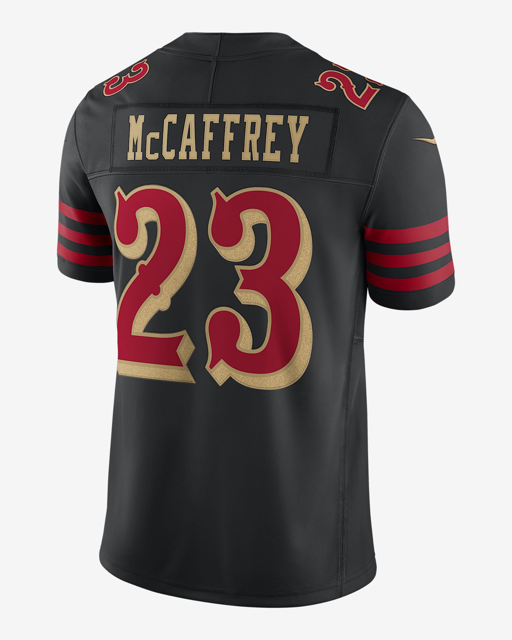 Youth Christian McCaffrey San Francisco 49ers Nike 2025 RIVALRIES Vapor F.U.S.E. Limited Jersey - Black - Image 3