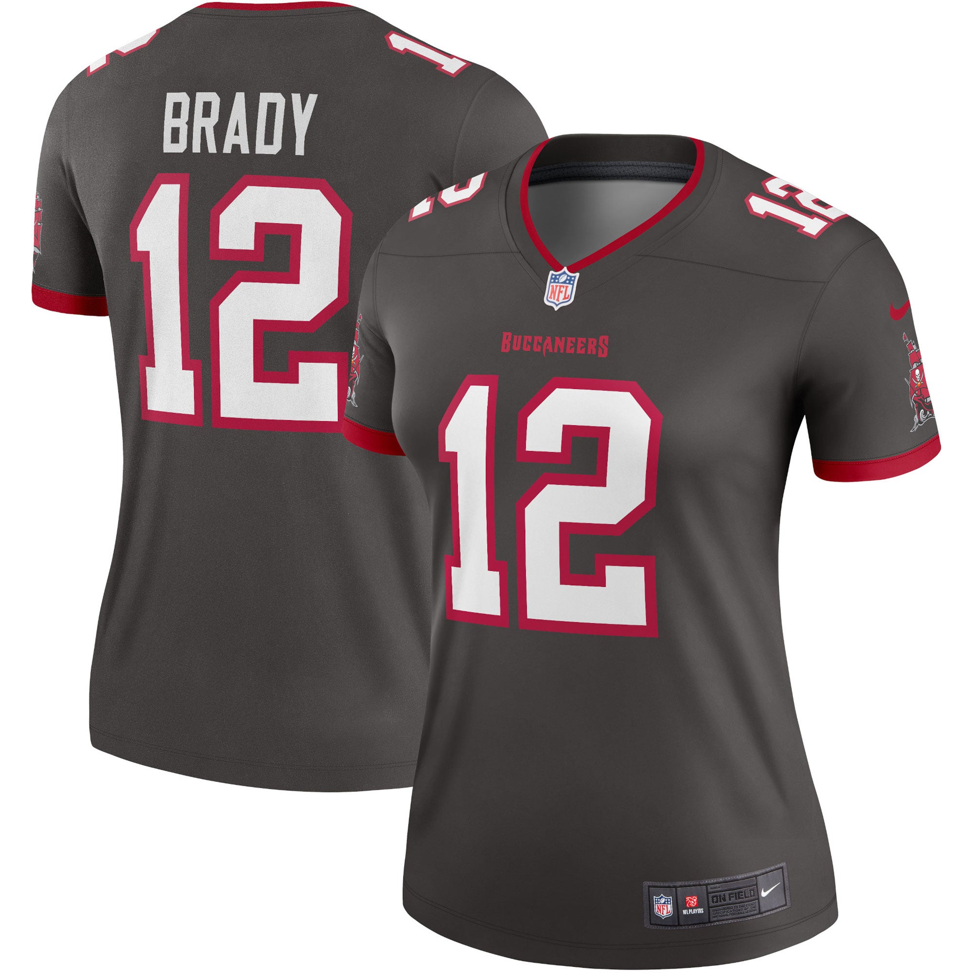 Tom Brady Tampa Bay Buccaneers Nike Women's Legend Jersey - Red/Pewter - Image 6