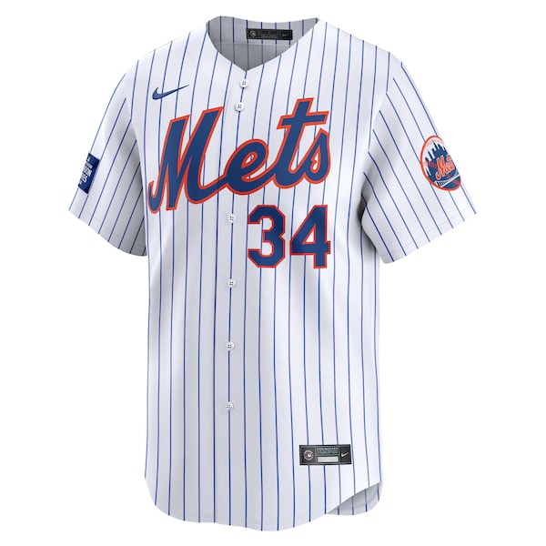 Kodai Senga New York Mets Nike 2024 MLB World Tour London Series Home Limited Player Jersey - White - Image 3