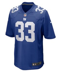 Alternative view of Aaron Robinson New York Giants Nike Game Player Jersey - Royal