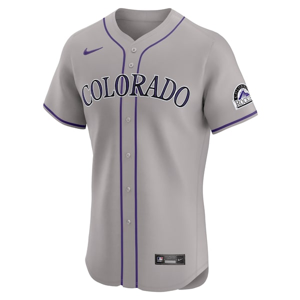 Colorado Rockies Nike Road 2024 Jackie Robinson Day Elite Jersey - Gray - Image 2