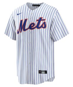 Alternative view of Francisco Alvarez New York Mets Nike Replica Player Jersey - White