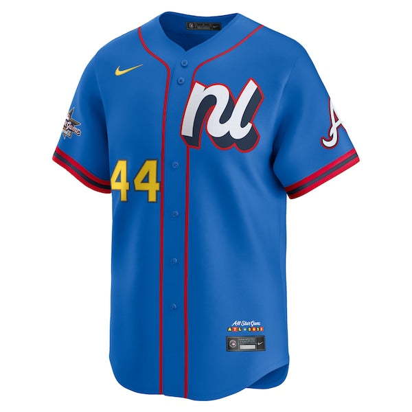 Hank Aaron National League Nike 2025 All-Star Game Home Run Derby Jersey - Blue - Image 3