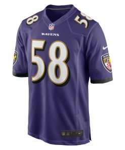 Alternative view of Michael Pierce Baltimore Ravens Nike Player Game Jersey - Purple