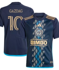 Daniel Gazdag Philadelphia Union adidas Youth 2024 The XV Kit Replica Player Jersey?¨C Navy