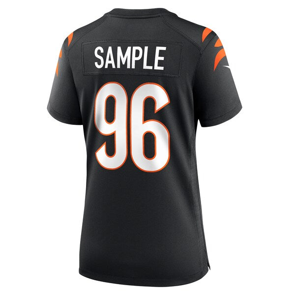 Cam Sample Cincinnati Bengals Nike Women's Game Jersey - Black - Image 3