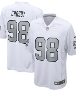 Alternative view of Maxx Crosby Las Vegas Raiders Nike Alternate Game Jersey - White