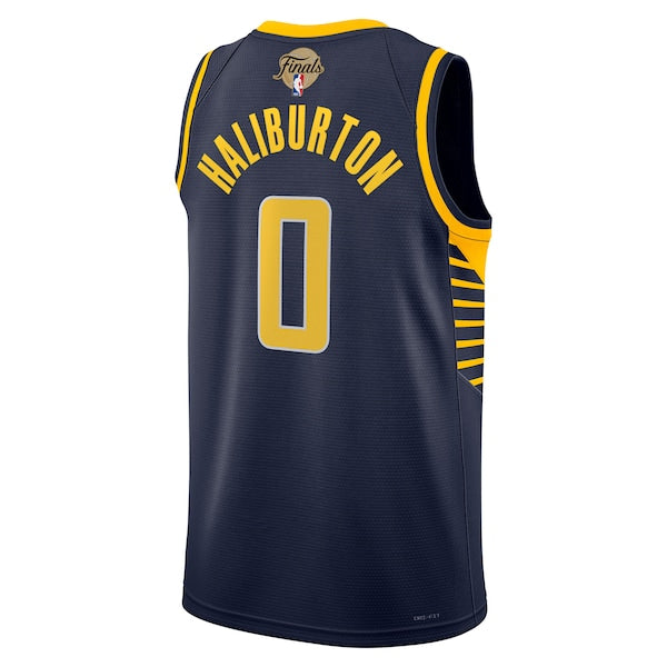 Tyrese Haliburton Indiana Pacers Nike Unisex 2025 NBA Finals Swingman Jersey - Icon Edition - Navy - Image 3