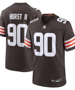 Alternative view of Maurice Hurst II Cleveland Browns Nike Team Game Jersey -  Brown