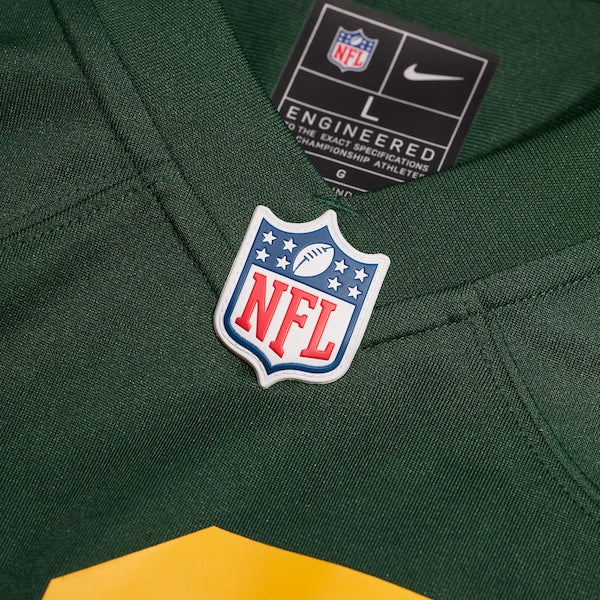 Jordan Love Green Bay Packers Nike Alternate Game Jersey - Green - Image 4