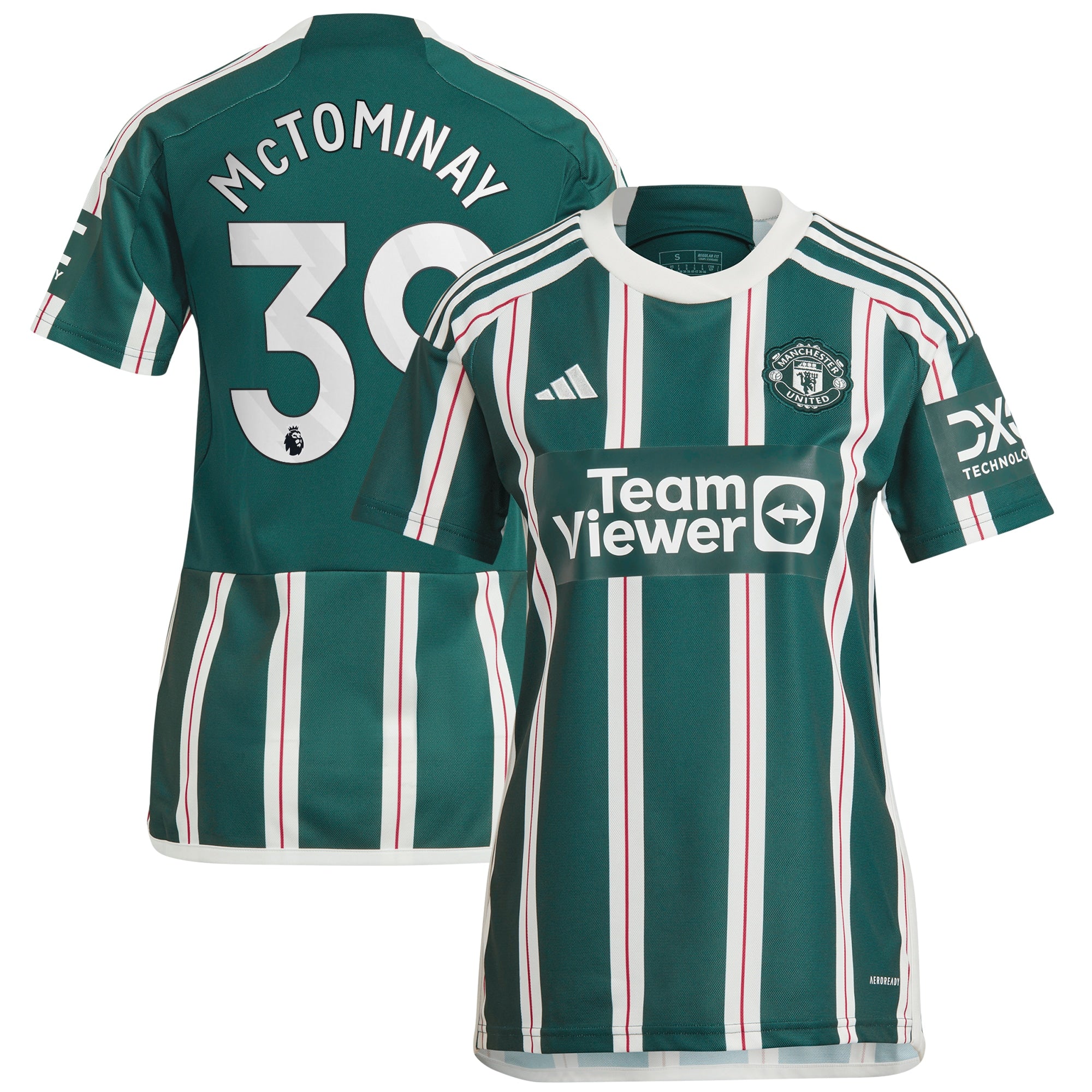 Scott McTominay Manchester United adidas Women's 2023/24 Home Replica Player Jersey - Red/Green - Image 5