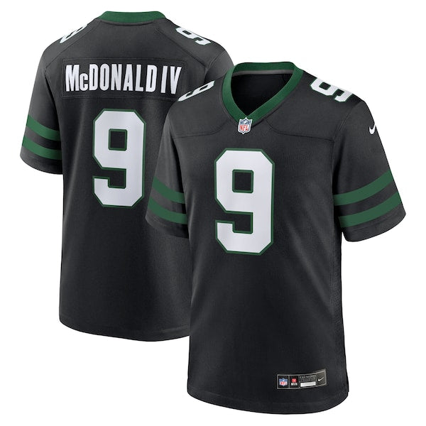 Will McDonald IV New York Jets Nike Alternate Game Jersey - Legacy Black/Green - Image 2