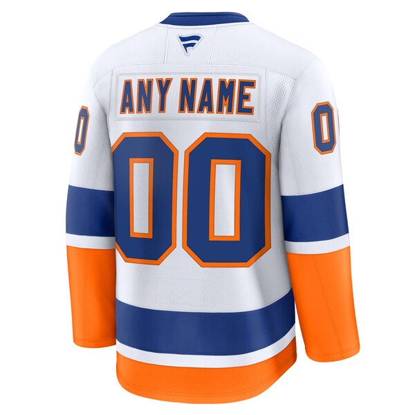 New York Islanders Away Premium Custom Jersey - White/Royal - Image 5