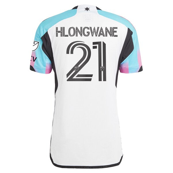 Bongokuhle Hlongwane Minnesota United FC adidas 2024 The Northern Lights Kit Authentic Jersey - White - Image 3
