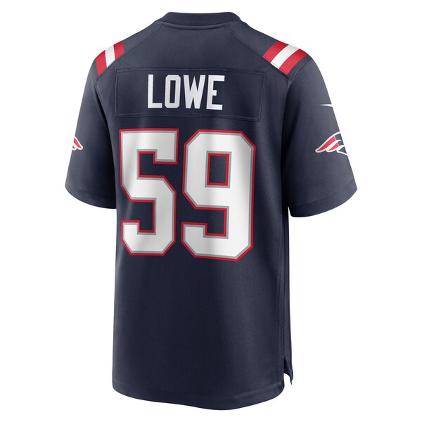 Vederian Lowe New England Patriots Nike Team Game Jersey - Navy - Image 3