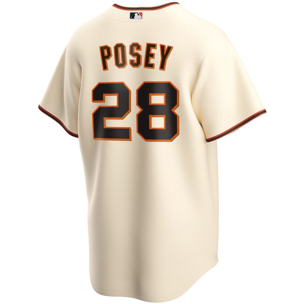 Buster Posey San Francisco Giants Nike Youth Alternate Replica Player Jersey - Cream - Image 3