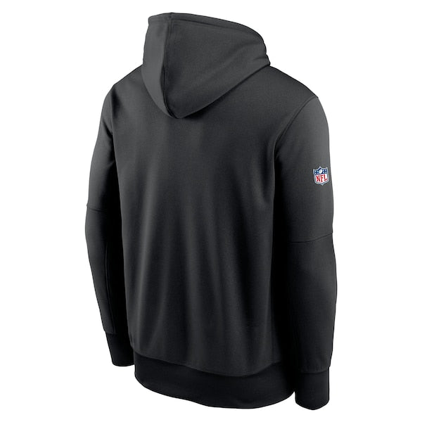 Cleveland Browns Nike 2024 NFL Crucial Catch Performance Fleece Pullover Hoodie - Black - Image 5