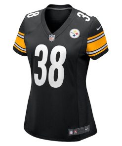 Alternative view of Mykal Walker Pittsburgh Steelers Nike Women's Team Game Jersey -  Black