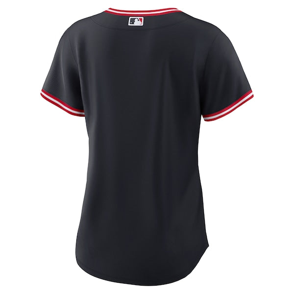 Cleveland Guardians Nike Women's Alternate Replica Jersey - Navy/Red - Image 4