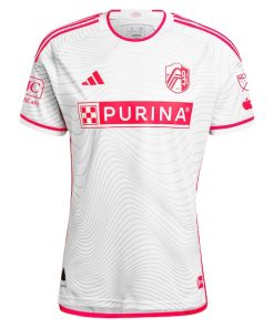 Alternative view of Cedric Teuchert St. Louis City SC adidas 2024 The Confluence Kit Authentic Player Jersey - White