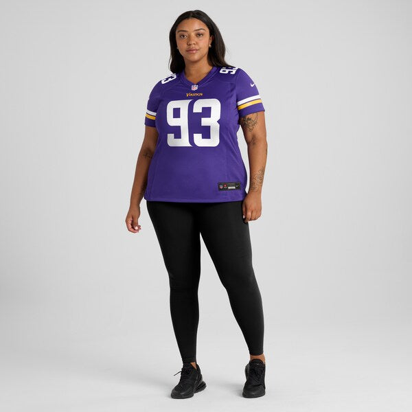 Jonathan Allen Minnesota Vikings Nike Women's Team Game Jersey - Purple - Image 7