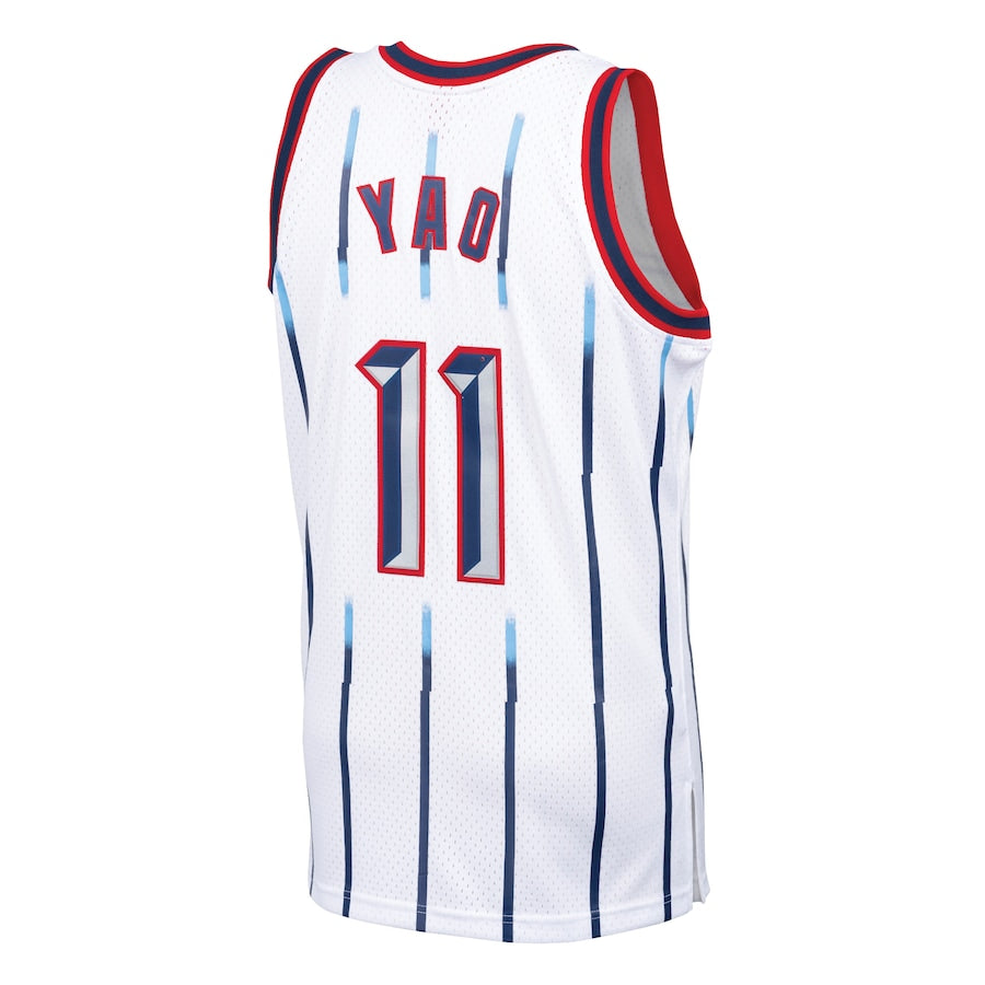 Yao Ming Houston Rockets 2002-03 Hardwood Classics Swingman Jersey - White - Image 3