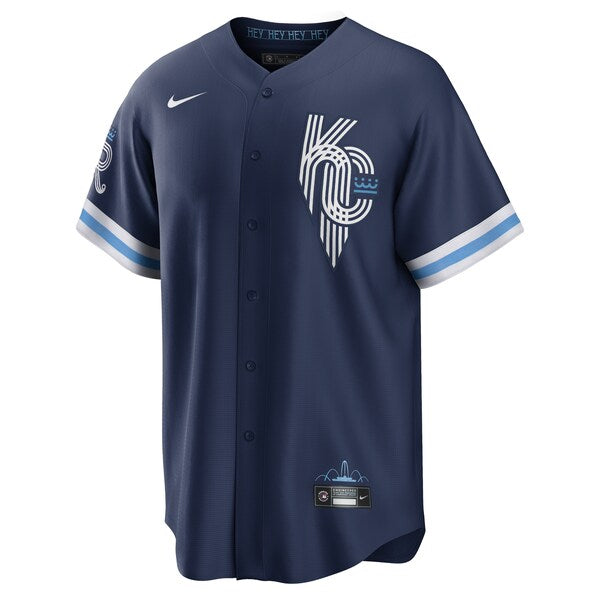 Hunter Dozier Kansas City Royals Nike City Connect Replica Player Jersey - Navy - Image 2