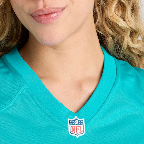 Aaron Brewer Miami Dolphins Nike Women's Game Jersey - Aqua - Image 10