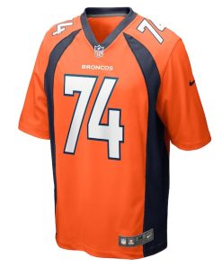 Alternative view of Ben Powers Denver Broncos Nike Game Player Jersey - Orange
