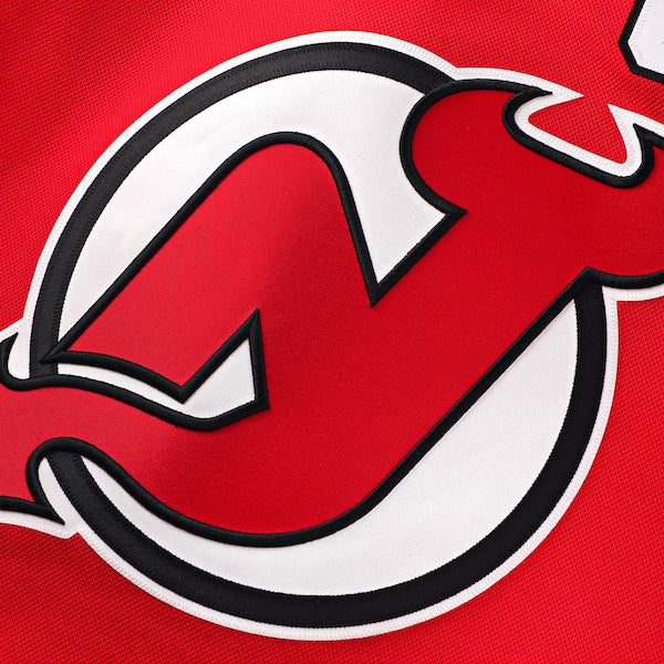 Jack Hughes New Jersey Devils Home Premium Jersey - Red/White/Black - Image 5