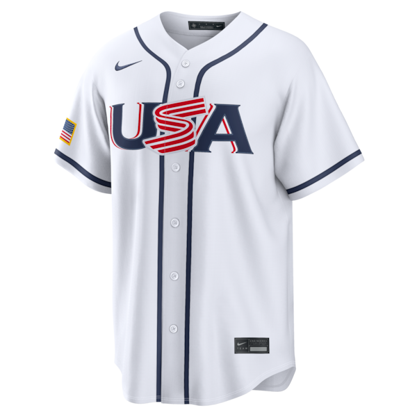 Cal Raleigh USA Baseball Nike 2026 World Baseball Classic Home Stadium Jersey - White - Image 2