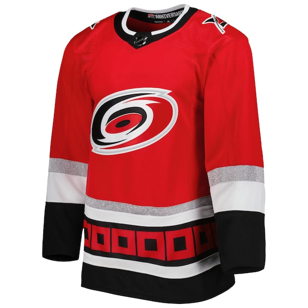 Carolina Hurricanes adidas 2022-23 25th Anniversary Primegreen Authentic Jersey - Red - Image 2