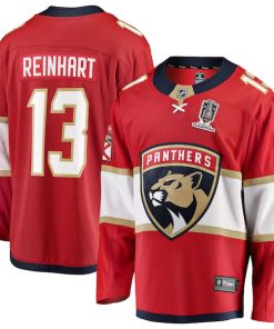 Sam Reinhart Florida Panthers 2025 Stanley Cup Champions Breakaway Jersey - Red