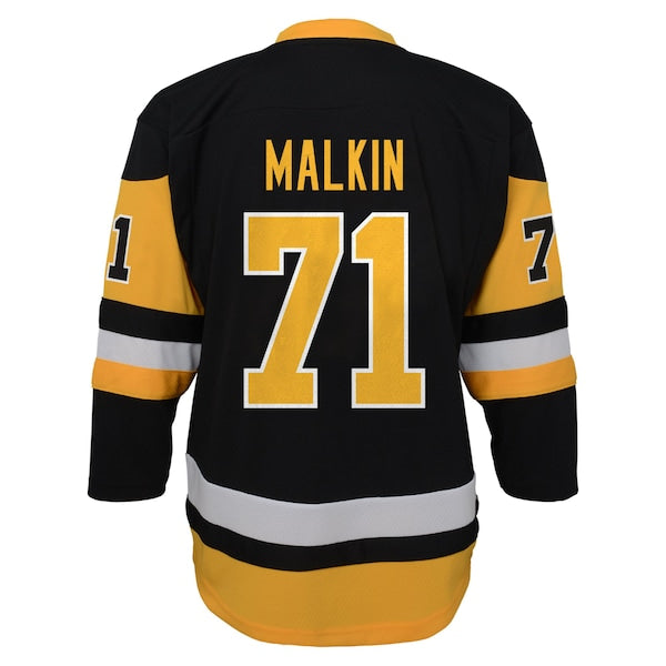 Evgeni Malkin Pittsburgh Penguins Youth Home Replica Player Jersey - Black - Image 3