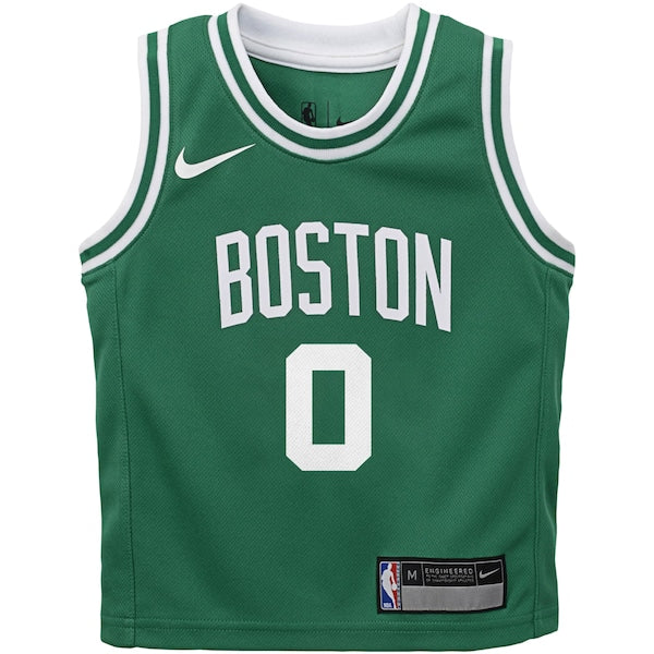 Jayson Tatum Boston Celtics Nike Preschool Swingman Player Jersey - Icon Edition - Green - Image 2