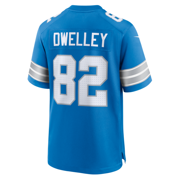 Ross Dwelley Detroit Lions Nike Team Game Jersey - Blue - Image 3