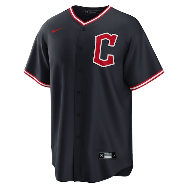Shane Bieber Cleveland Guardians Nike Alternate Replica Jersey - Navy - Image 2