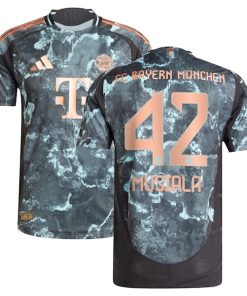 Jamal Musiala Bayern Munich adidas 2024/25 Away Authentic Player Jersey - Black