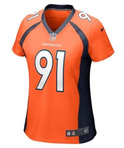 Alternative view of Matt Henningsen Denver Broncos Nike Women's Game Player Jersey - Orange
