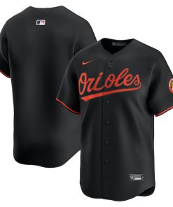 Baltimore Orioles Nike Limited Alternate Blank Replica Jersey - Black/White