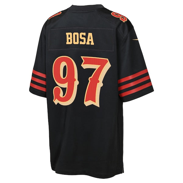 Nick Bosa San Francisco 49ers Nike Youth 2025 Rivalries Collection Game Jersey - Black - Image 3