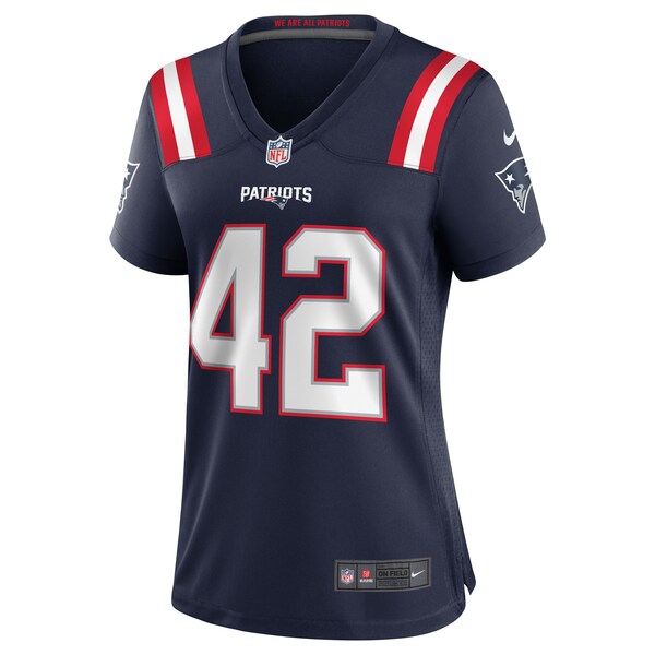J.J. Taylor New England Patriots Nike Women's Team Game Jersey - Navy - Image 2