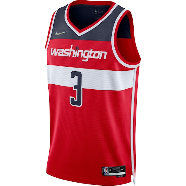 Bradley Beal Washington Wizards Nike 2021/22 Diamond Swingman Jersey - Icon Edition - Red - Image 2